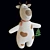 Adorable Bull Plush Toy | Year 2021 Symbol 3D model small image 2