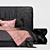 Sleek Modern Bed Design 3D model small image 3
