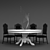 Modern Table & Chair Set 3D model small image 3