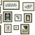 Green-Bronze Framed Set of 15 Interior Paintings 3D model small image 4
