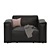 Stylish Comfort: 3D-Designed Armchair 3D model small image 5