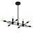 Sleek 8-Light Suspension Fixture 3D model small image 1