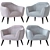 TICIAN Armchair: Elegant and Comfortable 3D model small image 1