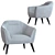 TICIAN Armchair: Elegant and Comfortable 3D model small image 2