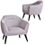 TICIAN Armchair: Elegant and Comfortable 3D model small image 3