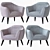 TICIAN Armchair: Elegant and Comfortable 3D model small image 5