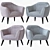 TICIAN Armchair: Elegant and Comfortable 3D model small image 7