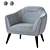 TICIAN Armchair: Elegant and Comfortable 3D model small image 10