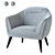 TICIAN Armchair: Elegant and Comfortable 3D model small image 12
