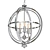 Elegant Chrome 3-Light Orb Lantern 3D model small image 1