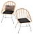 Mayorka Wicker Chair: Elegant and Comfortable 3D model small image 4