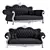 Elegant Baroque Sofa 3D model small image 1
