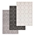 Luxury Collection: 3-Piece Carpets Set 3D model small image 1