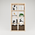 Modern Oak Bookshelf - 77 x 147 cm 3D model small image 1