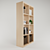 Modern Oak Bookshelf - 77 x 147 cm 3D model small image 2