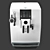 Jura J6 Piano Coffee Machine - White 3D model small image 14