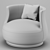 Cozy Comfort: Soft Chair 3D model small image 3