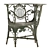 Sturdy Metal Garden Chair 3D model small image 1