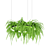 Fern-inspired LED Chandelier 3D model small image 1