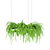 Fern-inspired LED Chandelier 3D model small image 2