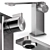 Premium Stainless Steel Faucet 3D model small image 1