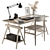 Elegant Workstation for Home 3D model small image 3