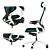 Ergonomic Office Chair 3D Model 3D model small image 2