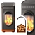 Woody Xtra: Rustic Cast Iron Fireplace 3D model small image 1