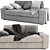 Modern Comfort: Ikea Kivik Loveseat 3D model small image 1