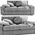 Modern Comfort: Ikea Kivik Loveseat 3D model small image 2