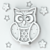 Whimsical Owl Children's Lamp 3D model small image 3