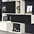 Sleek Modern TV Wall 19 3D model small image 2