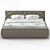 Classic Leather Bed: Bruno 3D model small image 1