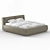 Classic Leather Bed: Bruno 3D model small image 2