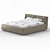 Classic Leather Bed: Bruno 3D model small image 3