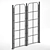 Elegant Metal Fence Panel 3D model small image 1