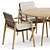 Sleek Outdoor Elegance: Fynn Chair & Ren Dining Table 3D model small image 2