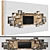 Customizable Decorative TV Wall 3D model small image 2