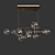 G&R Bolle Orizzontale: Chic Ceiling Lamp 3D model small image 2