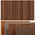 Elegant Woodgrain Wall Panel 3D model small image 1