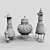 Machinarium Collectible Figures Set 3D model small image 5