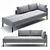 Paramount Sectional Sofa: Modern Elegance for Your Living Space 3D model small image 2