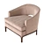 Lounge Armchair: Sleek and Stylish Design 3D model small image 3
