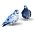Graceful Pair of Doves 3D model small image 3