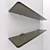 Glass Shelves Kit with Mounting Hardware  Sleek & Stylish Storage Solution 3D model small image 3