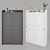 Sleek HAUGA Wardrobe - 70x199cm 3D model small image 1