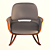 Elegant Martha Chair by Lazzeroni 3D model small image 8