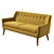 Vita KAZA Sofa: Compact, Stylish, Functional 3D model small image 2