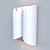 Minimalist Ringlet Sconce: Black or White 3D model small image 3