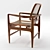 Oscar Mid-Century Armchair 3D model small image 8